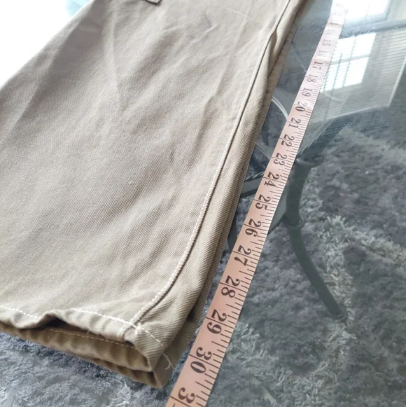 H&M Women's Olive Green Wide Leg Highrise Cargo Jeans Size 14 - Picture 10 of 12